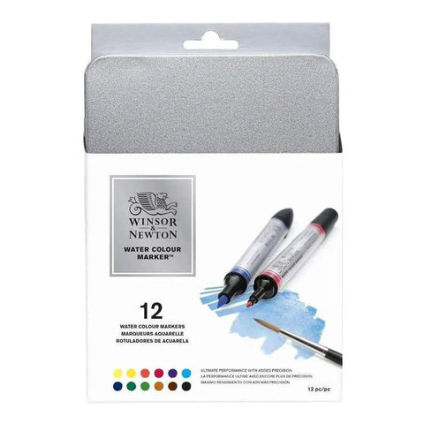 Winsor & Newton 12 Watercolor Markers [IP][1Pack]
