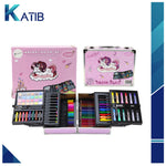 Art Set in Folding Suitcase Unicorn 133 PCs [PD]