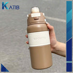 Brown Steel Water Bottle [PD][1PC]