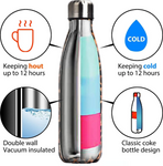 Heart Stainless Steel Water Bottle 500ML [PD][1Pc]