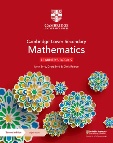 CAMBRIDGE LOWER SECONDARY MATHEMATICS LEARNER'S BOOK 9 WITH DIGITAL ACCESS (1 YEAR) [IP]