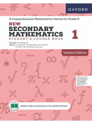 New Secondary Mathematics Student's Course Book 1 for APSACS [IP]