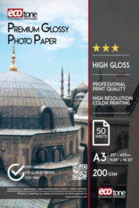 Ecotone A3 Premium Glossy Photo Paper 200g [IP][1Pack]