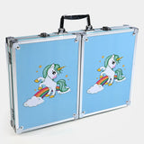BLUE UNICORN BRIEFCASE PAINTING SET OF 128 [PD][1Pc]