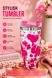 Pink Blossom Stainless Steel Tumbler (PDB)