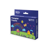 KIDCO 12 COLOR TRIANGULAR CRAYONS [IP]