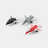 6pc Mini Diecast Fighter Jets Toy Set – Premium Military Aircraft  [PD]