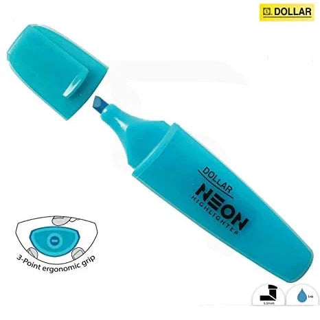 Dollar Neon Highlighter Blue HL-625 [IS][1Pc]