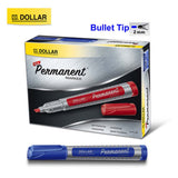 Dollar Cut Tip Permanent Marker 5mm Blue [IS][1PC]