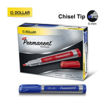 Dollar Round Tip Permanent Marker 2mm Blue [IS][1PC]