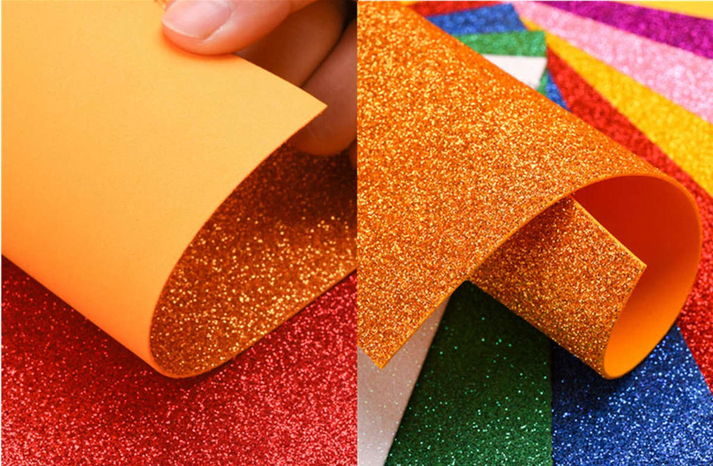 50 Pack Foam Handicraft Sheets (6 x 9 Inches) Colorful Crafting Sponge  Paper for Classroom Art and Craft DIY Projects | Thick and Soft Paper,10  Colors