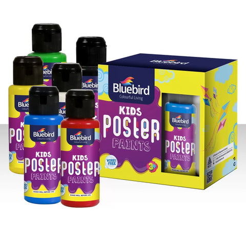 Kids Poster Paints – 100 ml – Primary Colors Set of 6 [IP]