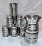 Stainless Steel Water 1 jug 6 glass set (IP)