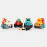 4 Pcs DIY Farm Truck Assembly Toy For Kids [PD]