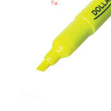 Dollar Neon Yellow Highlighter 5mm  [IS][1 BOX]