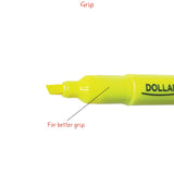 Dollar Neon Yellow Highlighter 5mm  [IS][1PC]