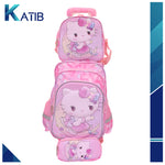 Hello Kitty Kids 3 in 1 Set School Trolley Bag[1Pc][PD]