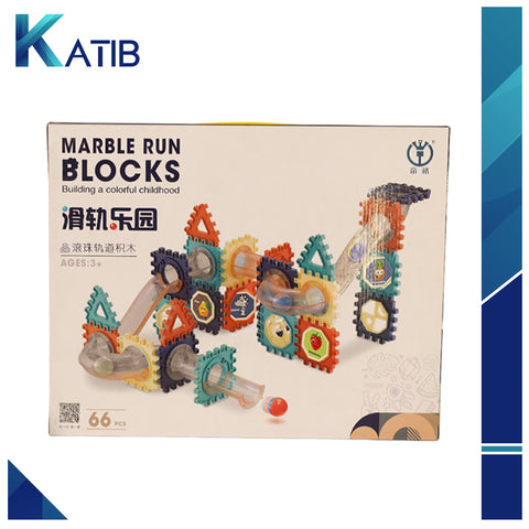 66 PCS Marble Race Run Building Blocks Castle Children's Toys