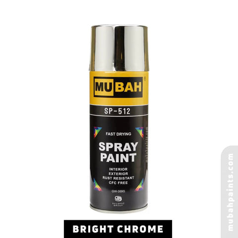 MUBAH Spray Paint - Bright Chrome [IP][1Pc] - Kaliber