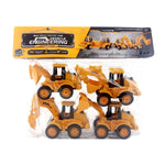 Push and Go Construction Vehicle Toy Pack Of 4 pcs [PD]