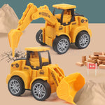 Push and Go Construction Vehicle Toy Pack Of 4 pcs [PD]