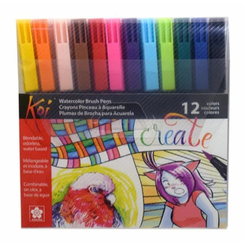 Sakura Koi Coloring Brush Pen Pack Of 12 [IP]