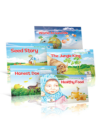 Spectrum Reading Tree Healthy Food | Honest Doe | World Around Me | The Jungle King | Seed Story (Set of 5)