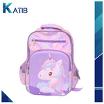 RAINBOW UNICORN TROLLEY BACKPACK 3 IN 1 KIDS TROLLY BAG[1Pc][PD]