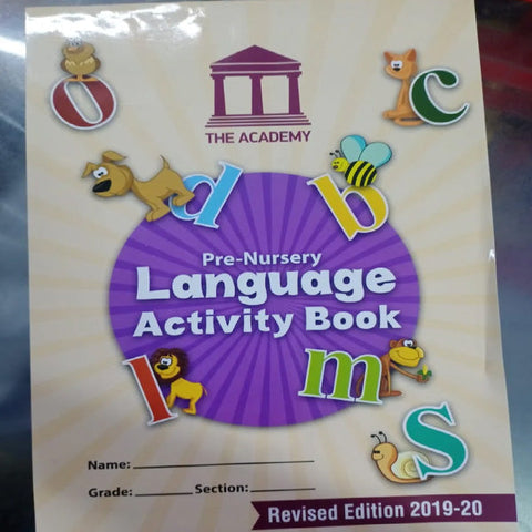 The Academy Language Activity book – Pre – Nursery – The Academy – Course Books