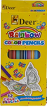 DEER RAINBOW 12 COLOR PENCILS FULL SIZE [IS][1PACK]