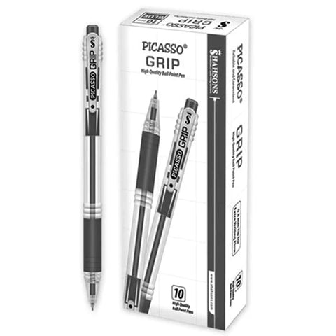 Picasso Grip Ball Pen Black[IS][1Box]