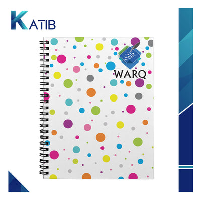 Warq Spiral Colorful Dot A4 [IS]