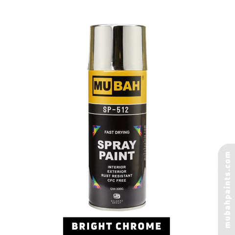 MUBAH Spray Paint - Bright Chrome [IP][1Pc]