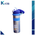 Kids Water Bottle With Straw - BLUE [PD][1Pc]