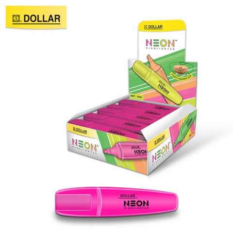 Dollar Neon Highlighter Pink HL-625 [IS][1Box]