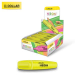 Dollar Neon Highlighter Yellow HL-625 [IS][1Box]