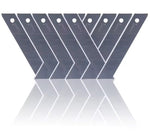 91053 Sunwood Large Utility Knife Blades 18mm [PD] [Pack of 10]