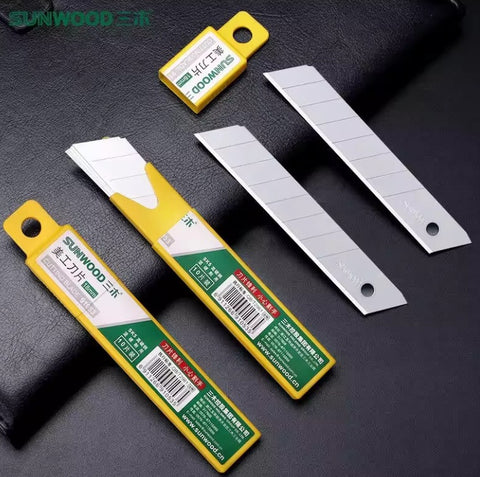 91053 Sunwood Large Utility Knife Blades 18mm [PD] [Pack of 10]