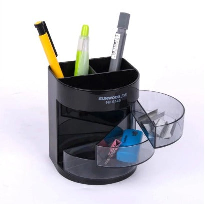 6145 Sunwood FQ368 Desktop Multi-Functional Pen Stationery Holder Stand [PD] [1PC]