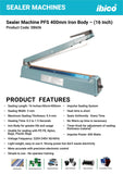 Sealer Machine PFS 400mm Iron Body - (16 inch)