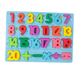 Wooden Board Kids Early Learning Numbers 123 [PD][1Pc]