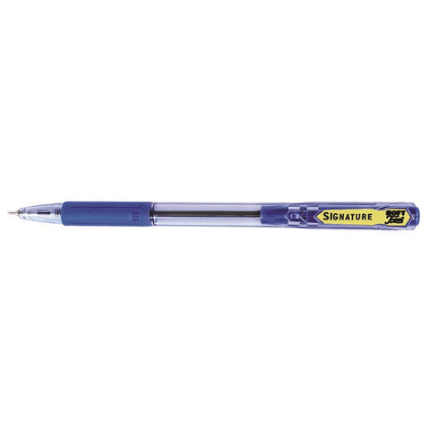 Signature Soft Feel Blue Ballpoint Pen [IP][1PC]