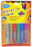 Apex Glitter Glue 06 Colour Tubes [IP][1Pack]