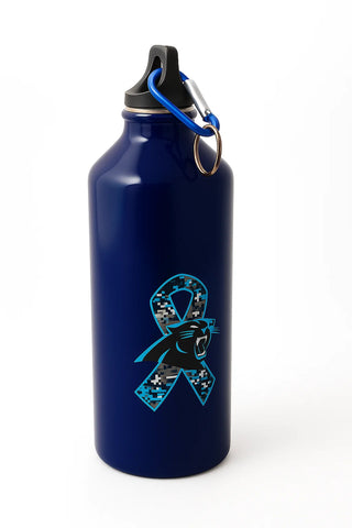 Carolina Panthers Blue Sports Water Bottle – With Carabiner Clip [PD]