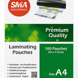 SMA Laminating Pouches A4 100 Pouches (50 x 2 Packs) [PD]