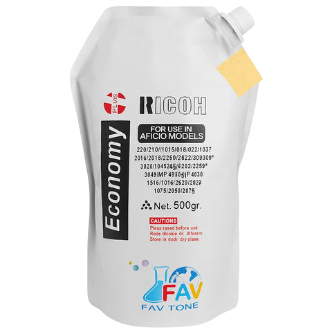 FAV Tone Economy Toner Refill – Compatible with Ricoh Aficio Series (500g) [IP]