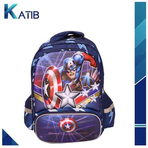 Captain America School Bag for Boys [1Pc][PD]