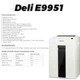 Deli E9951 8-Pages Cross-Cut Paper Shredder [IP][1Pc]