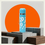 STAINLESS STEEL BLUE WATER BOTTLE 500ML [PD][1Pc]