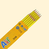 Tick ALIF Yellow Eraser tip Pencil 12 PCS Pack (COB)